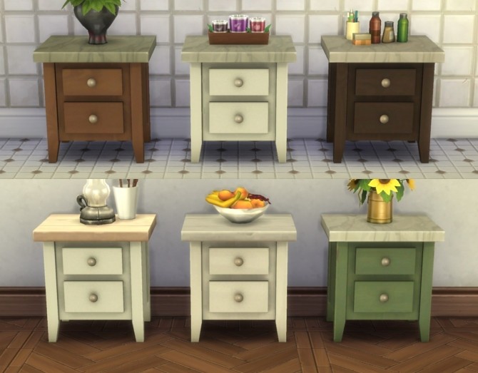 Sims 4 Boring Nightstand by plasticbox at Mod The Sims