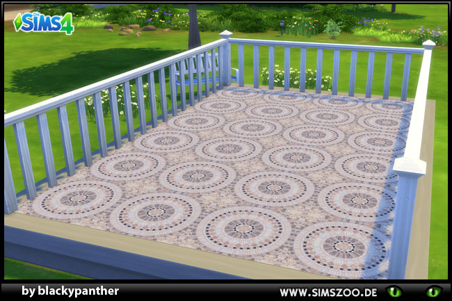Sims 4 Mosaic floor by blackypanther at Blacky’s Sims Zoo
