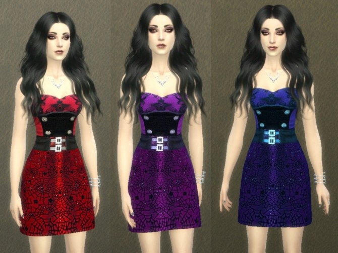 Sims 4 Short Vampire Dress at Tatyana Name