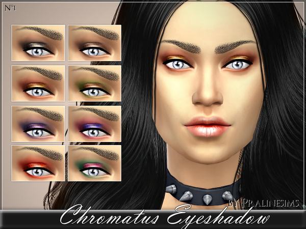 Sims 4 Chromatus Eyeshadow by Pralinesims at TSR