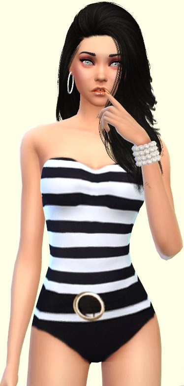Sims 4 Black Lady swimsuits at Annett’s Sims 4 Welt
