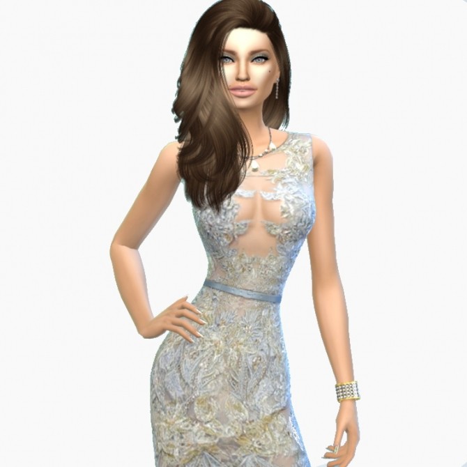 Sims 4 Angelina Jolie by Selena at Sims 4 Celebrities