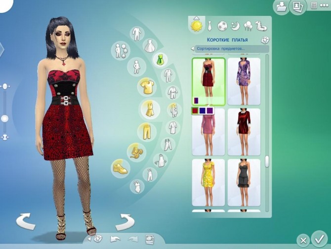 Sims 4 Short Vampire Dress at Tatyana Name