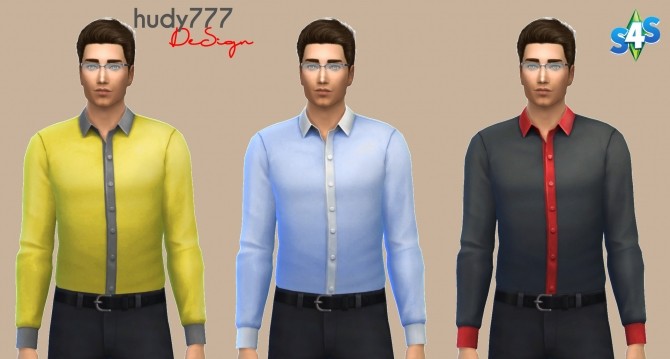 Sims 4 Two Color Shirt Collection by hudy777DeSign at Mod The Sims