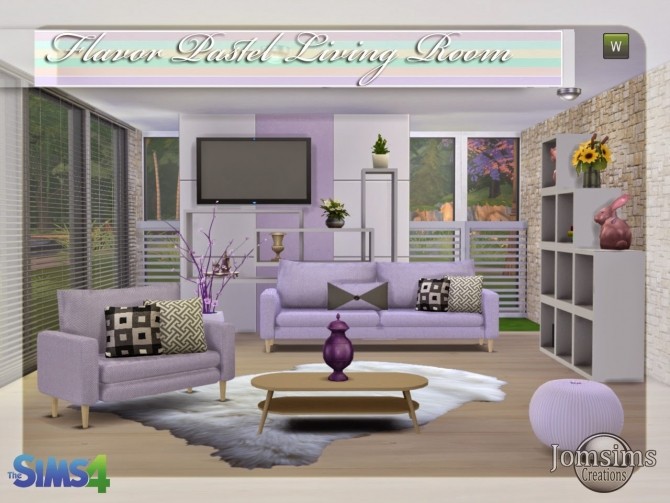 Sims 4 Flavor pastel salon at Jomsims Creations