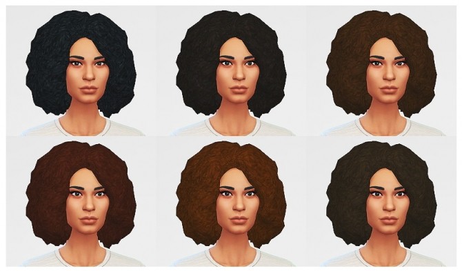 Sims 4 Afro Redux Medium version at LumiaLover Sims