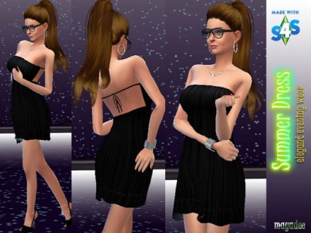 Rayon Batik Summer Dress by mayasims at Mod The Sims