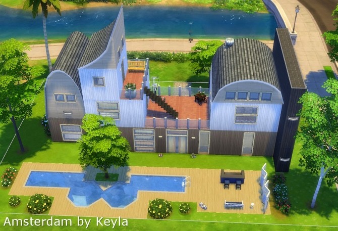 Sims 4 Amsterdam house by Keyla at Keyla Sims