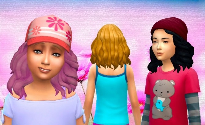 Sims 4 Passion Hair for Girls at My Stuff