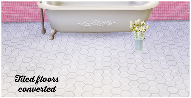 Sims 4 15 Ts2 tiled floor converted at Lina Cherie