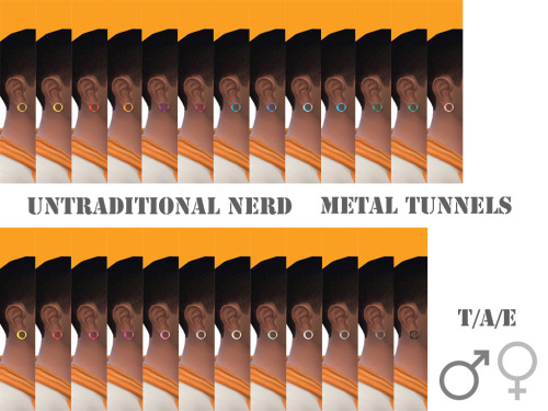 Sims 4 Piercings: Tunnels S size Collection at Untraditional NERD