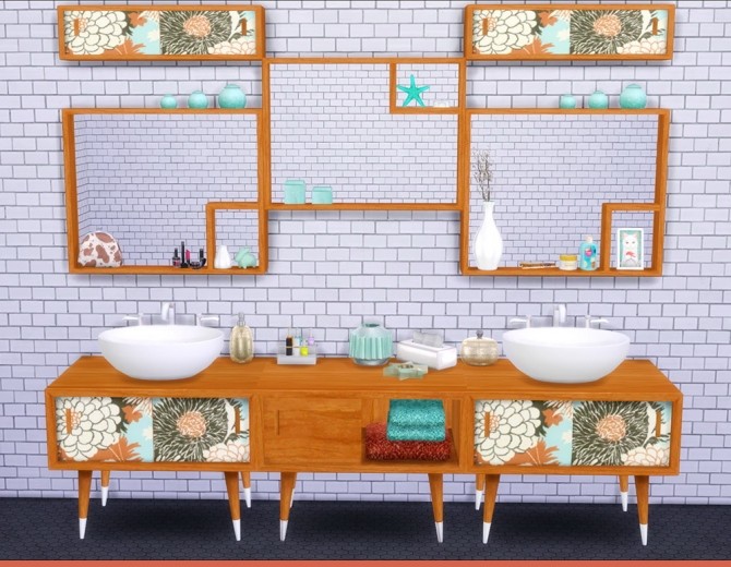 Sims 4 Holy Simoly’s Seychelles Bathroom and Shower Converted at Saudade Sims