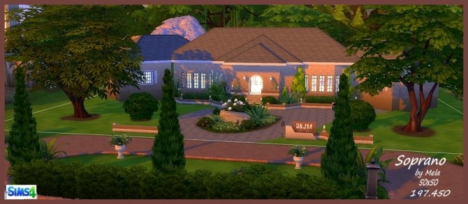 Sims 4 Soprano villa by melaschroeder at All 4 Sims