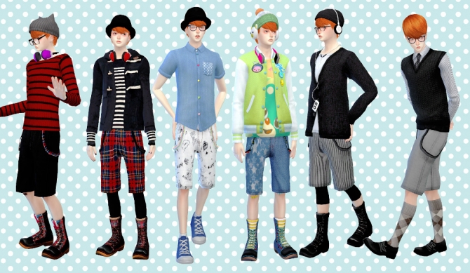 Shorts 01 for males at Imadako » Sims 4 Updates