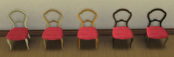 Sims 4 Antique Dining Chair recolored by lexiconluthor at Mod The Sims
