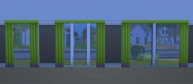 Sims 4 Larger & Taller Nouveau Riche Blinds by chaggith at Mod The Sims