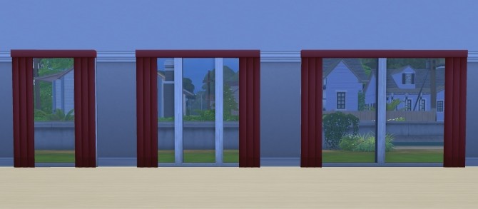 Sims 4 Larger & Taller Nouveau Riche Blinds by chaggith at Mod The Sims