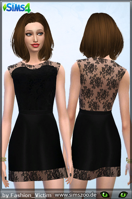 Sims 4 Little Black Dress by Fashion Victim at Blacky’s Sims Zoo