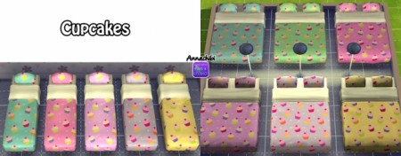 Mattress Recolors at Annachibi’s Sims