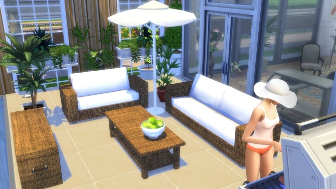 Sims 4 Garden Furnitures Set by Wallpaper at Mod The Sims