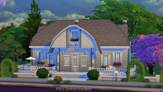 Sims 4 Caroline house by Guardgian at Khany Sims