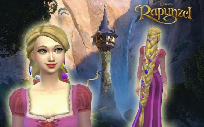Sims 4 Rapunzel Braid by Kiara at My Stuff