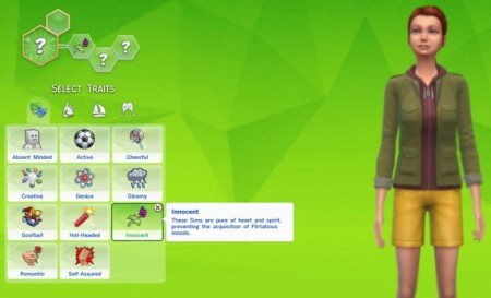 Innocent Trait by Thedarkgod at Mod The Sims
