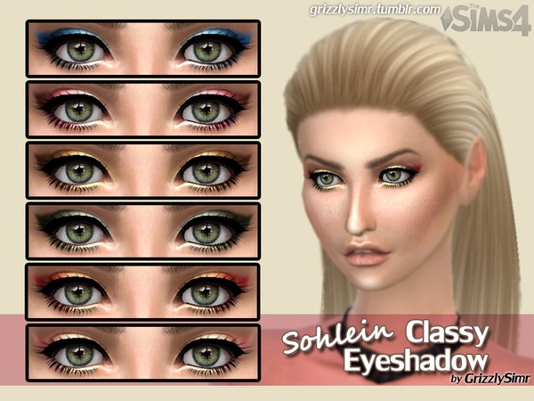 Sims 4 Sohlein Classy Eyeshadow by GrizzlySimr at TSR