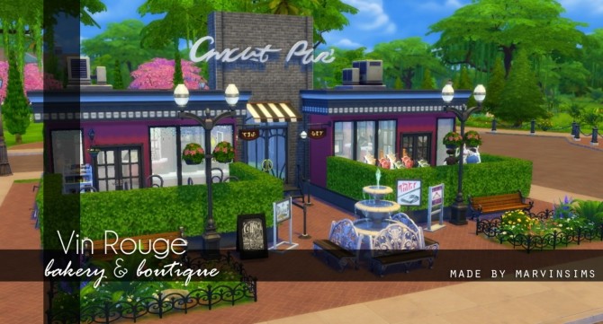 Sims 4 Vin Rouge Bakery & Boutique at Marvin Sims