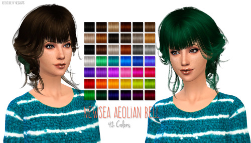 Sims 4 Newseas Aeolian Bell hair retexture at Nessa Sims