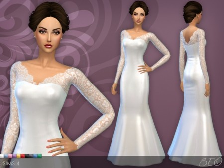 Wedding dress 25 V.3 at BEO Creations » Sims 4 Updates