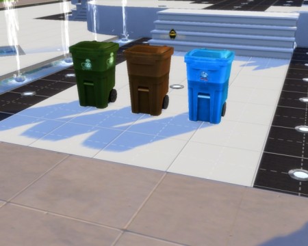Go Green Recycle Bins by mojo007 at Mod The Sims