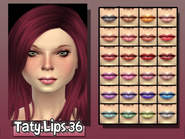 Sims 4 Lips 36 by tatygagg at TSR