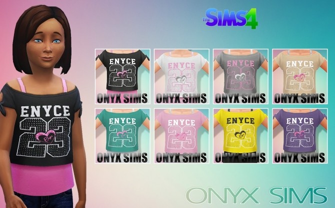 Sims 4 CF Enyce Top by  KiaraRawks at Onyx Sims