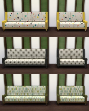 Mid Century Fantasy Sofa and Love Seat Recolors at Saudade Sims » Sims ...