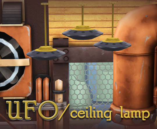 Sims 4 Rocket and UFO lamps + planets conversions at Soloriya