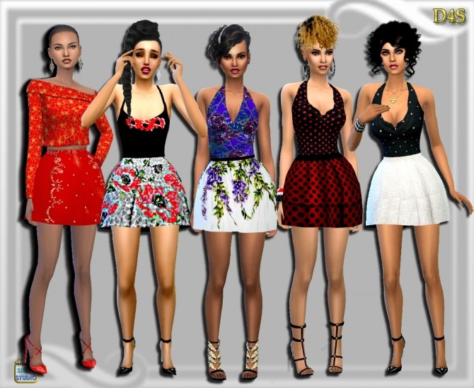 Sims 4 Puff Skirt at Dreaming 4 Sims