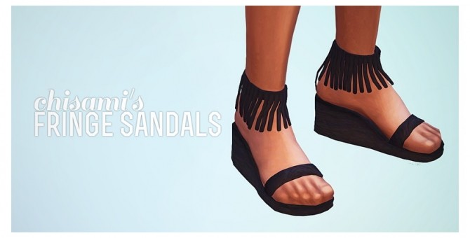 Sims 4 Fringe Sandals at Chisami