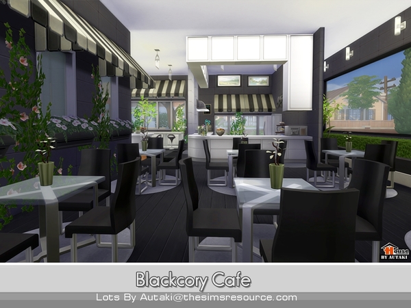 Sims 4 Blackcory Cafe by autaki at TSR