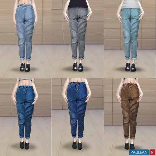 Sims 4 Boyfriend Jeans at Paulean R