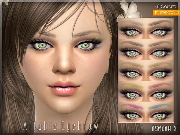 Sims 4 Affable Eyebrows by tsminh 3 at TSR