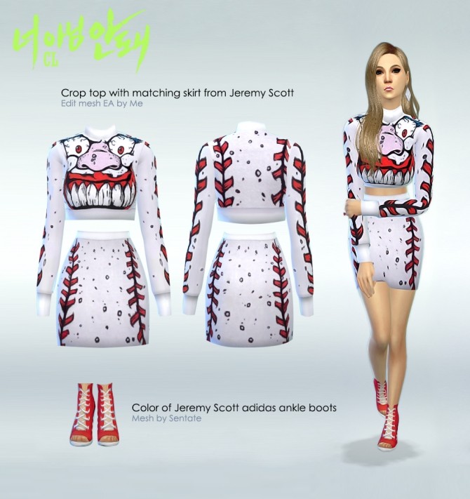 Sims 4 2NE1 clothes at manuea Pinny