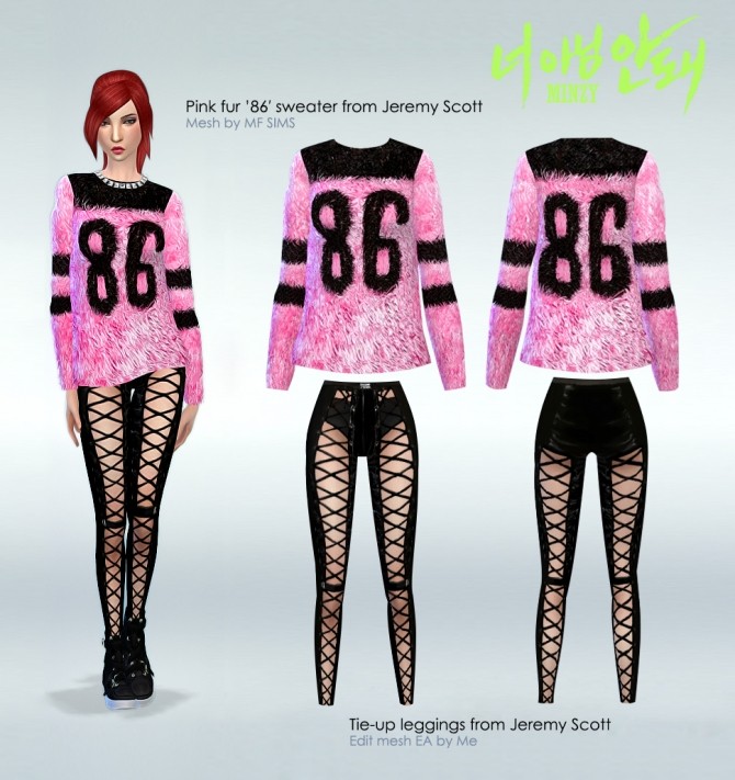 Sims 4 2NE1 clothes at manuea Pinny