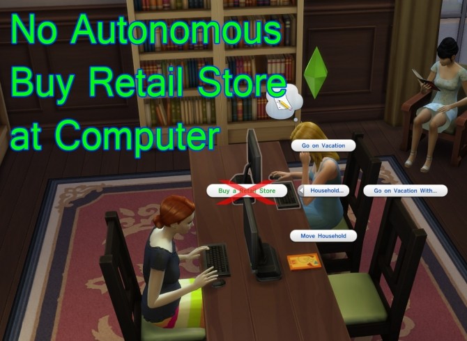 Sims 4 No Autonomous Buy Retail Store (BugFix) by scumbumbo at Mod The Sims