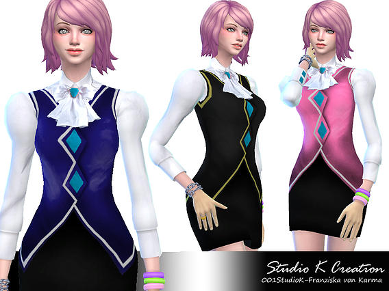 Sims 4 Franziska von Karma outfit at Studio K Creation