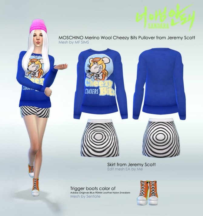 Sims 4 2NE1 clothes at manuea Pinny