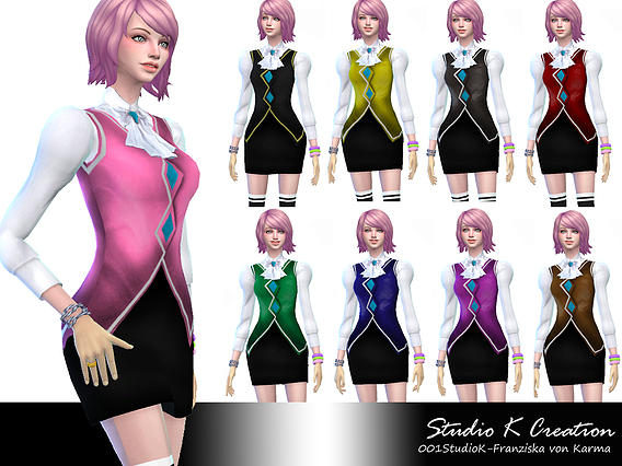 Sims 4 Franziska von Karma outfit at Studio K Creation
