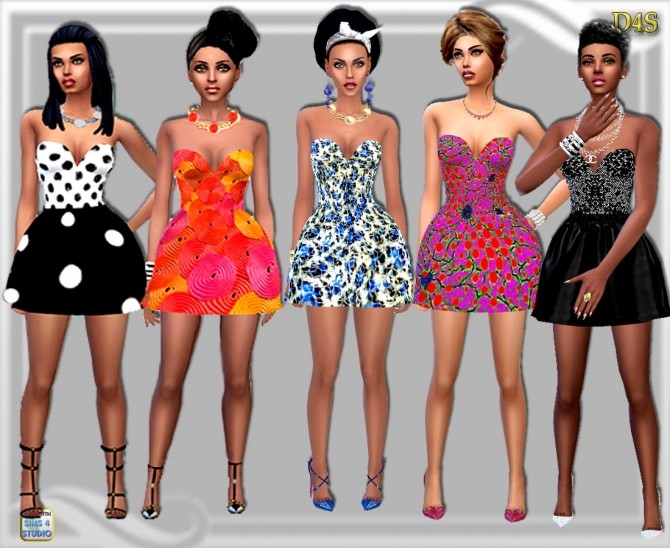 Sims 4 My Puffy Dress at Dreaming 4 Sims
