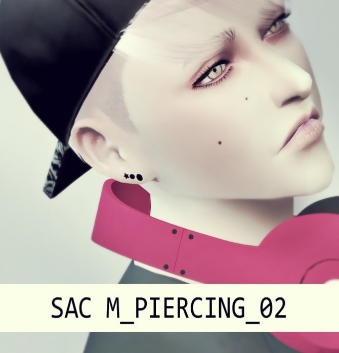 Sims 4 Piercing 02 for males at SAC