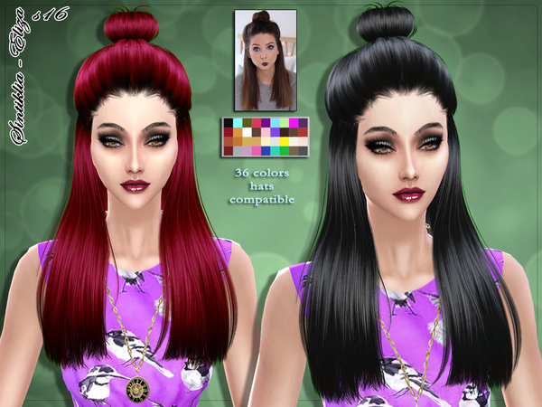 Sims 4 Hair s16 Eliza by SintikliaSims at TSR